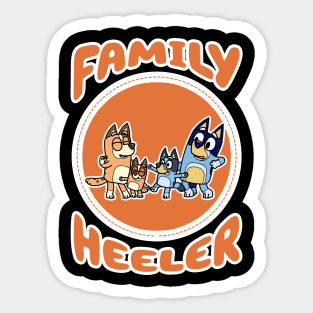 Family Heeler IV Sticker